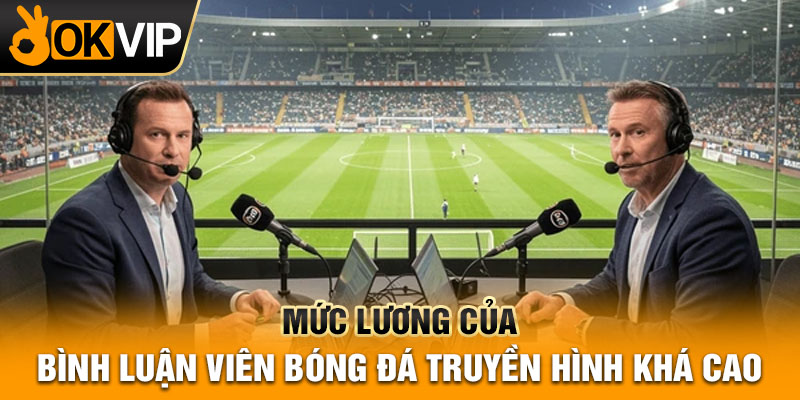 Mức lương của bình luận viên bóng đá truyền hình khá cao