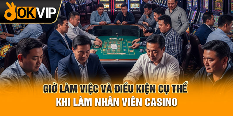 Giờ làm việc và điều kiện cụ thể khi làm nhân viên Casino