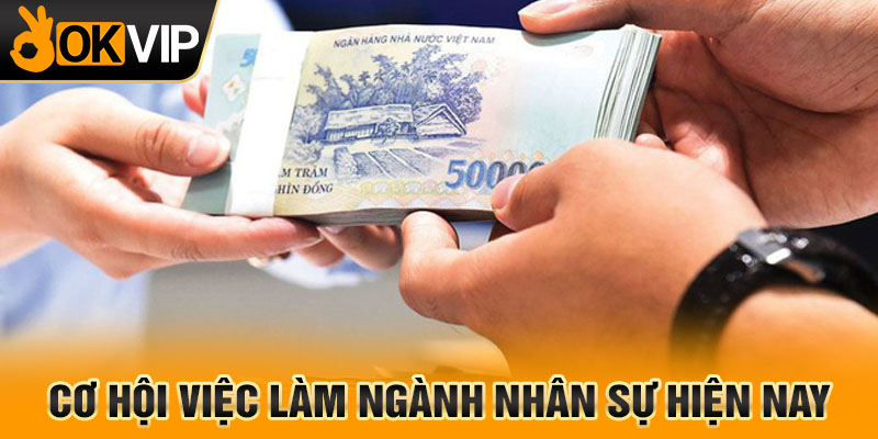 Cơ hội việc làm ngành nhân sự hiện nay